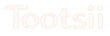 Logo of Tootsii on a white background